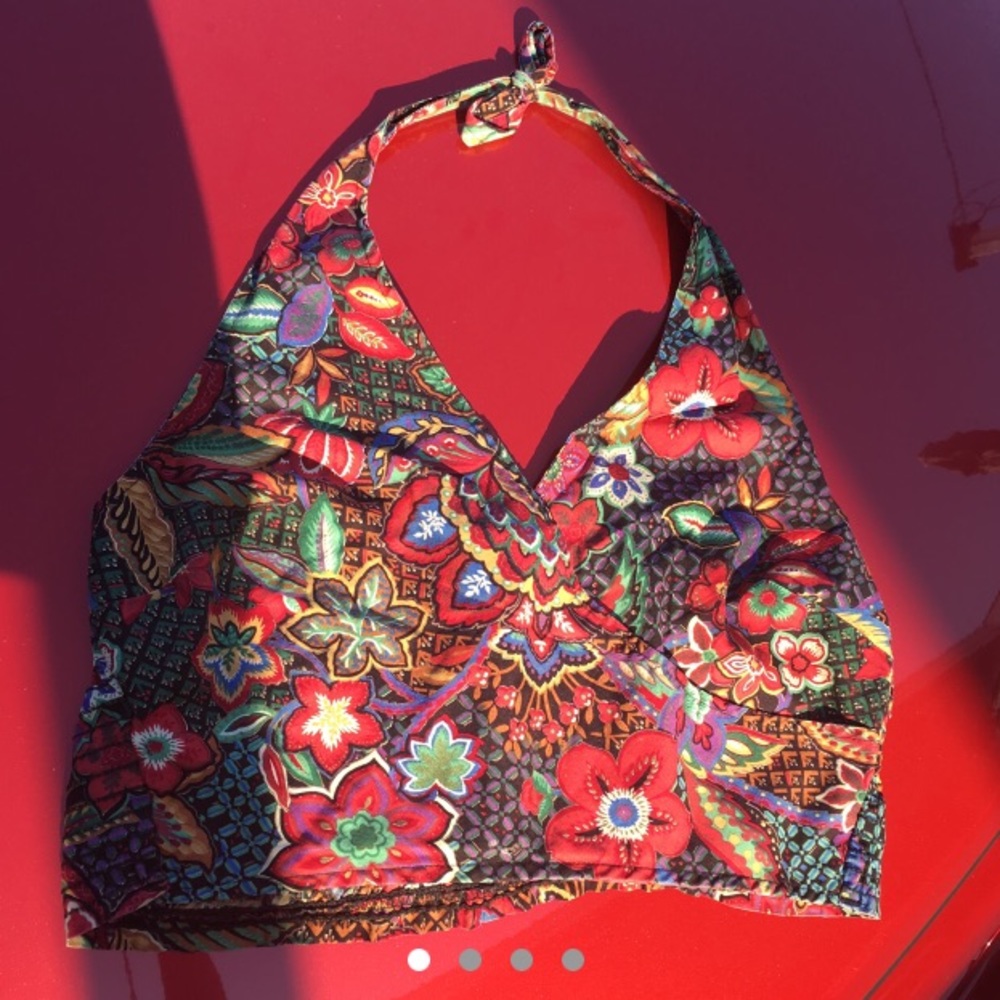 vintage halter crop-top ☮️☮️❤️☮️☮️